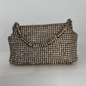 1950's/60's rhinestone evening wristlet purse